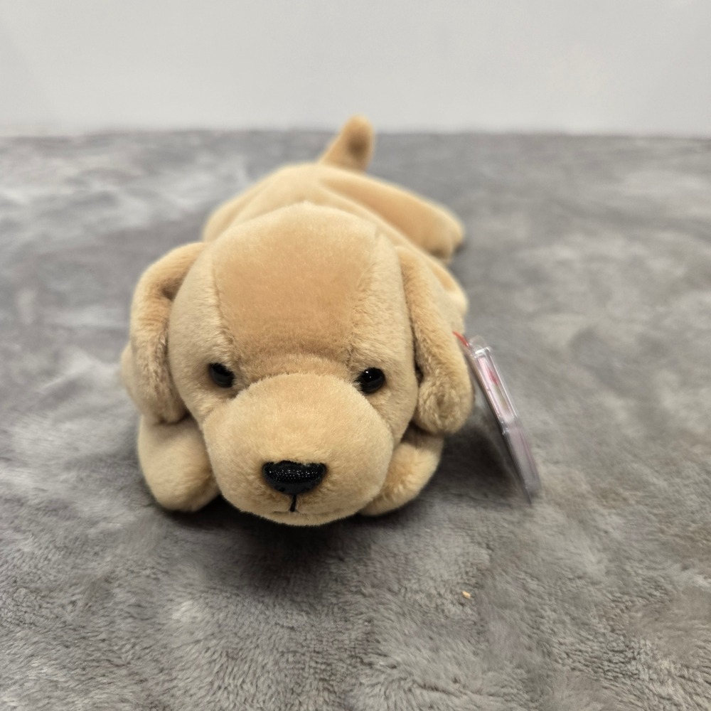 Ty Beanie Baby Fetch Golden‎ Retriever Dog Tan Plush Stuffed Animal 1998 Vintage